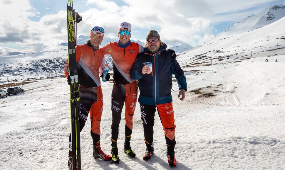 Remigijus Arlauskas Islandijoje „Akureyri scandinavian cup finals“ su olimpiečiais Tautvydu Strolia ir Modestu Vaičiuliu