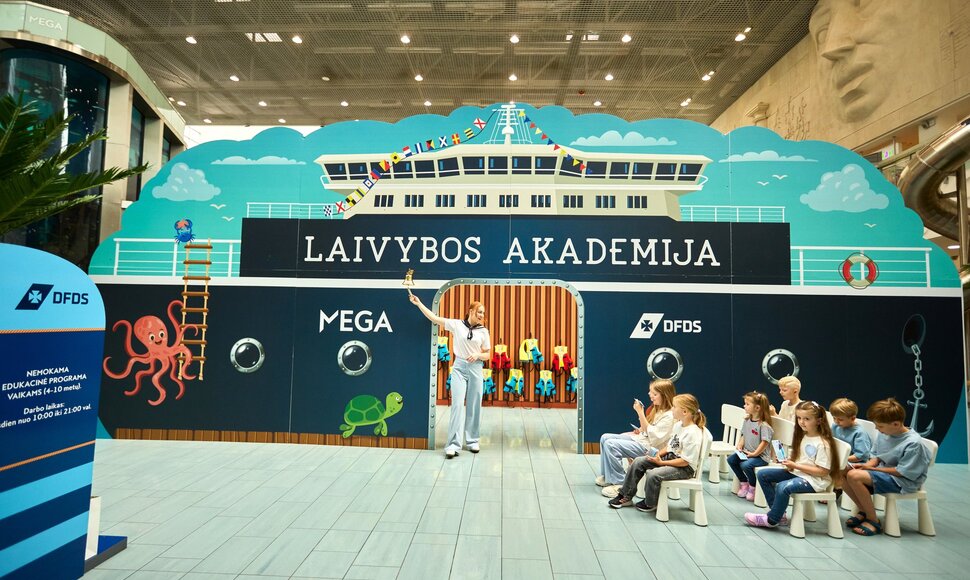 Mokslo metams artėjant, PLC &bdquo;Mega&ldquo; &ndash; nemokama edukacinė pramoga vaikams &bdquo;Laivybos akademija&ldquo;
