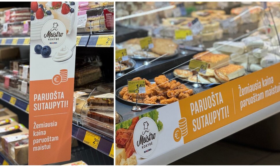 Šviežiai paruoštas maistas „Maximoje“ nuo šiol žemiausiomis kainomis: ieškokite geltonų etikečių