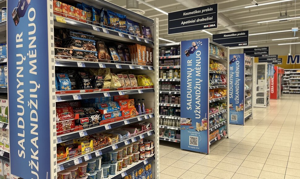 Saldumynų ir užkandžių teminis mėnesis &bdquo;Maximoje&ldquo;