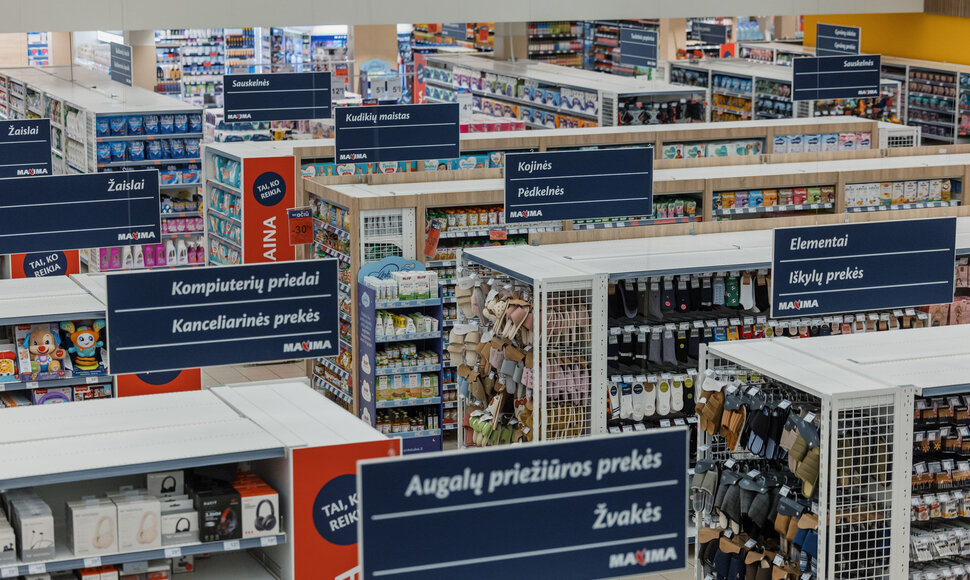 Pramonės prekių skyrius MAXIMOJE