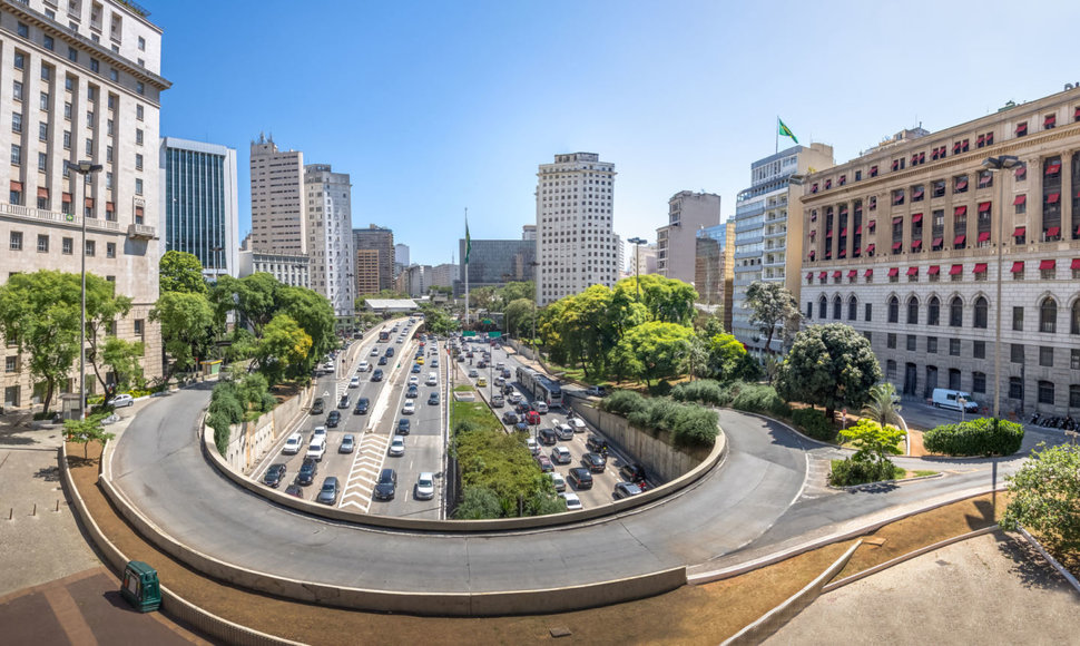 San Paulo Brazilijoje viadukas Viaduto do Chá