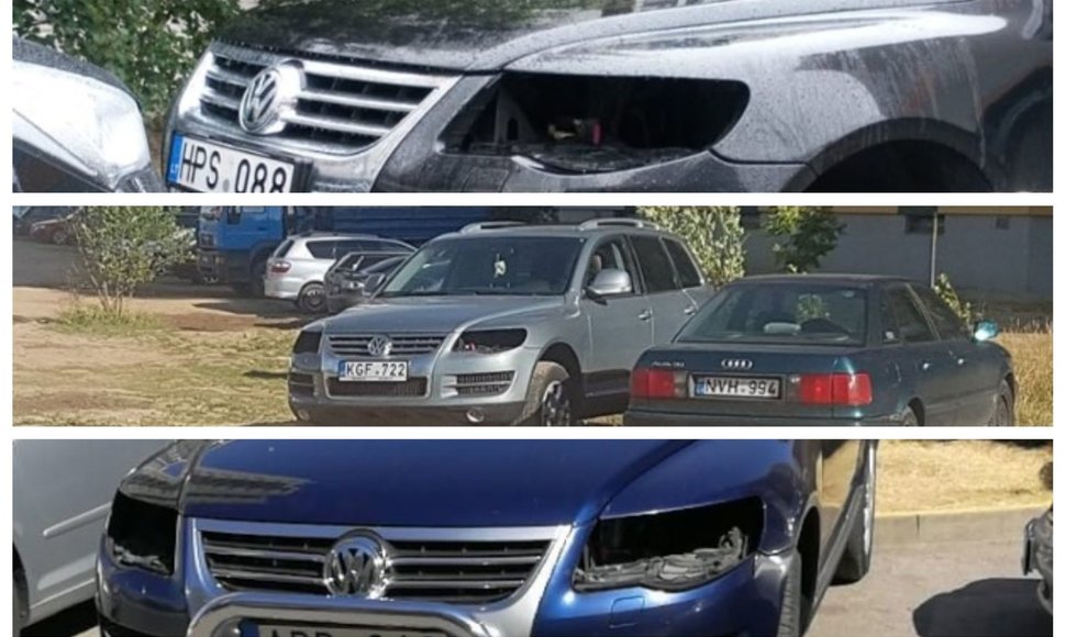 Perkūnkiemyje pavogti VW žibintai