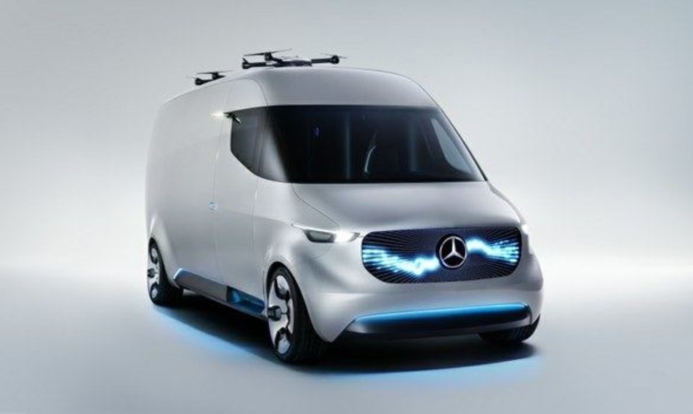 Taip elektrinis „Mercedes-Benz Sprinter“ įsivaizduotas dar 2017 metais
