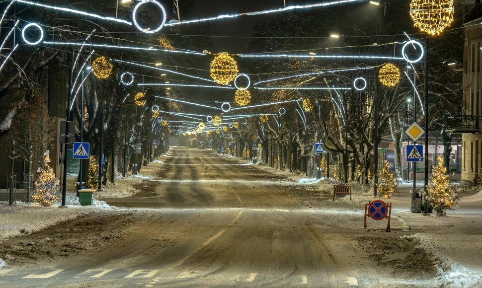 Kalėdoms pasipuošusi Šilutė