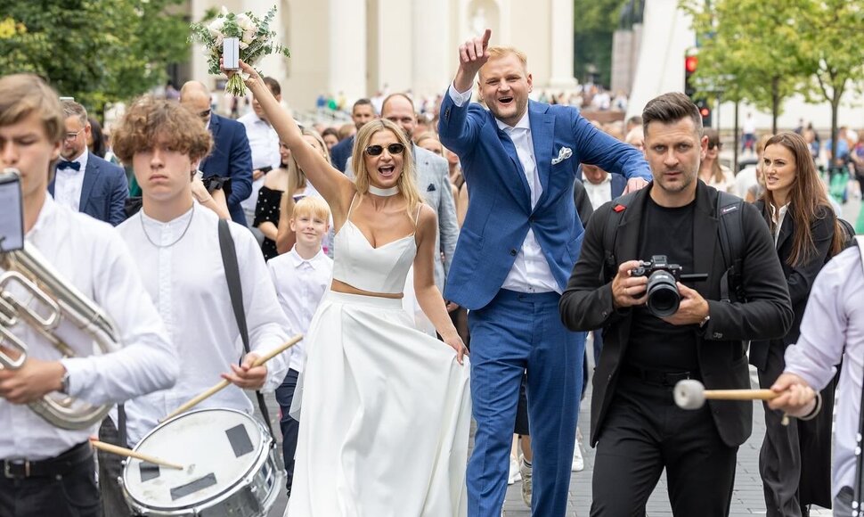 Andriaus Čer&scaron;kaus ir Evelinos Stasiūnaitės vestuvės