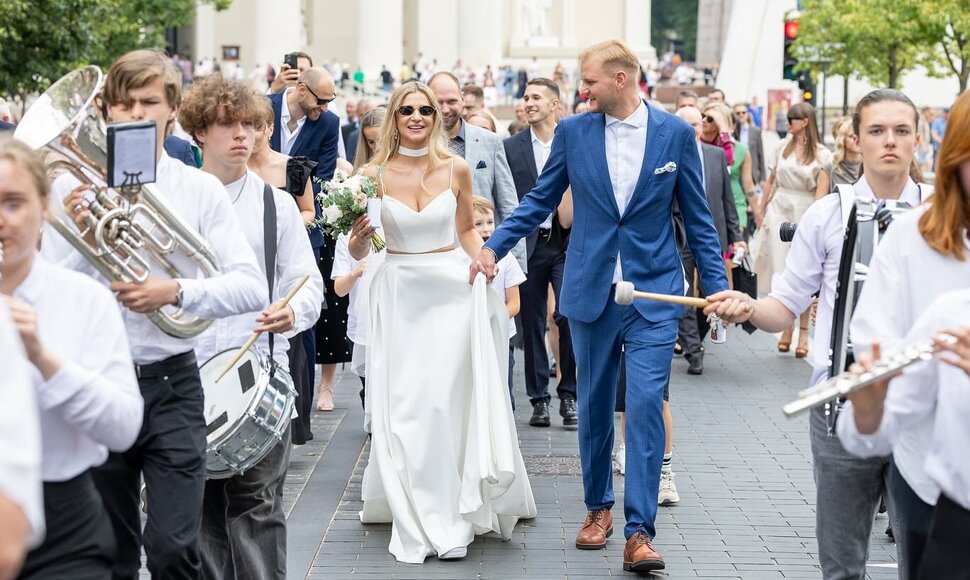 Andriaus Čer&scaron;kaus ir Evelinos Stasiūnaitės vestuvės