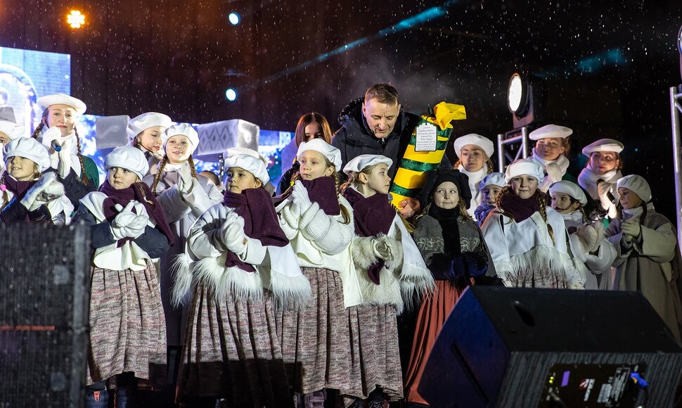 &Scaron;iaulių Kalėdų eglės įžiebimas