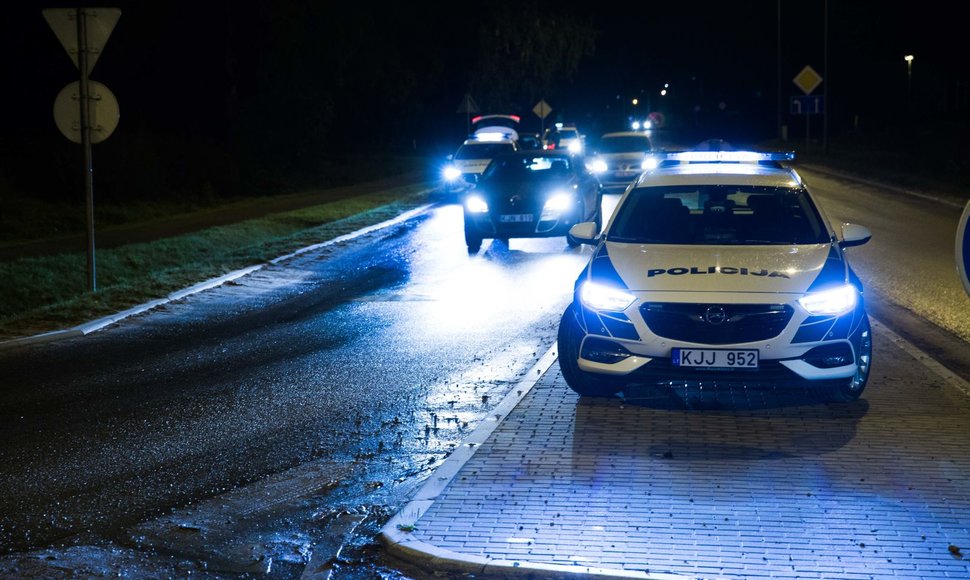 Naktinis policijos reidas Vilniaus mieste