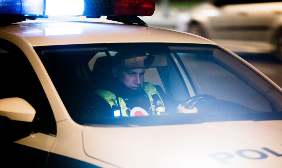 Naktinis policijos reidas Vilniaus mieste