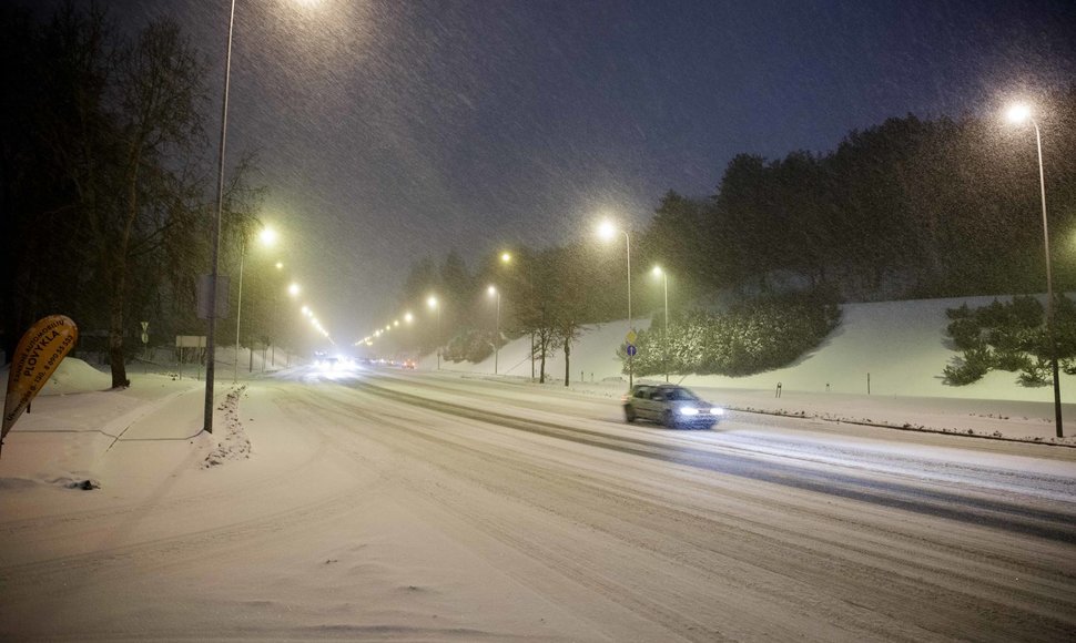 Stiprus snygis užklupo Vilnių 