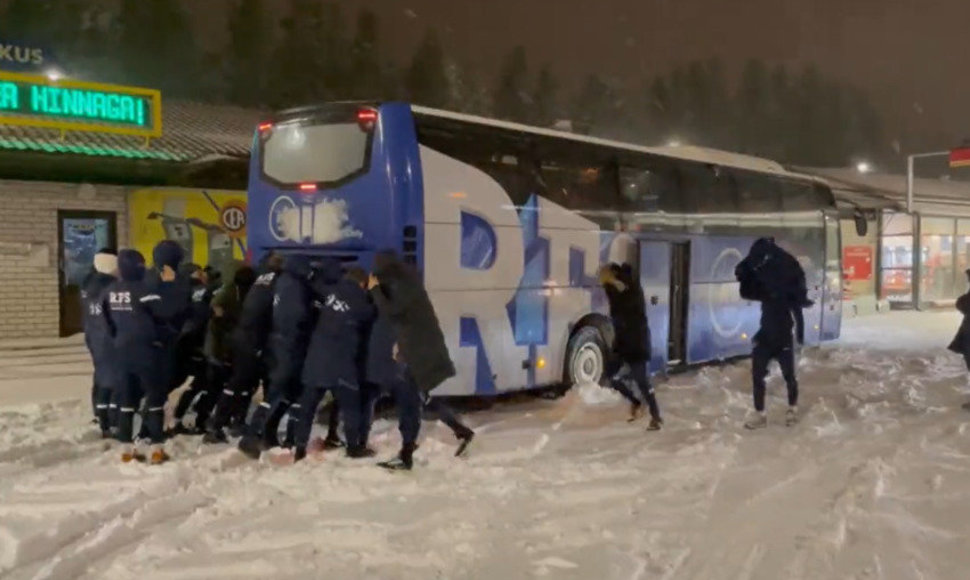 Rygos RFS futbolininkai pateko į avariją