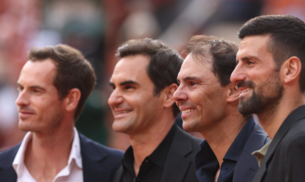 Andy Murray, Rogeris Federeris, Rafaelis Nadalis ir Novakas Džokovičius