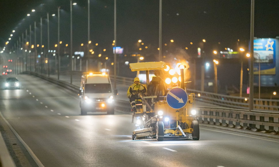 Bus naujai ženklinamos sostinės gatvės