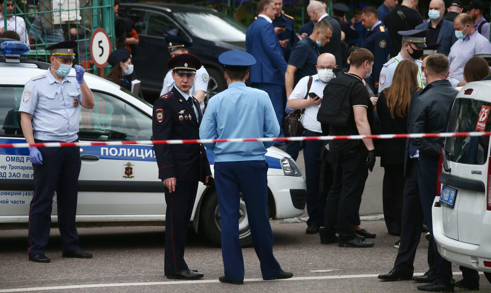 Maskvos centre užpuolikas sužeidė du policijos pareigūnus