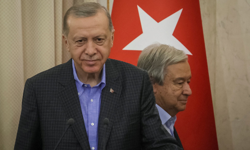 Recepas Tayyipas Erdoganas ir Antonio Guterresas