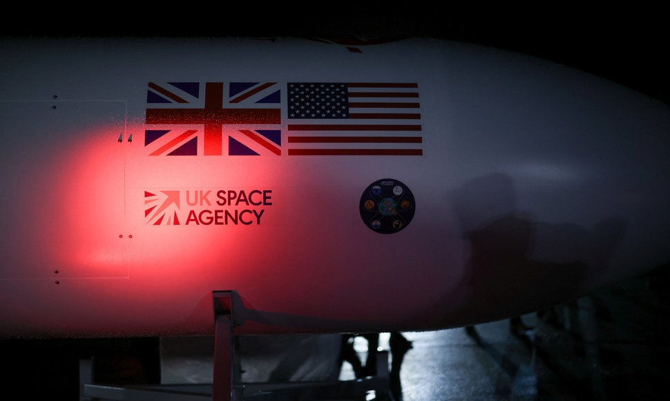 Raketos, kurią į kosmosą paleis Jungtinė Karalystė, replika