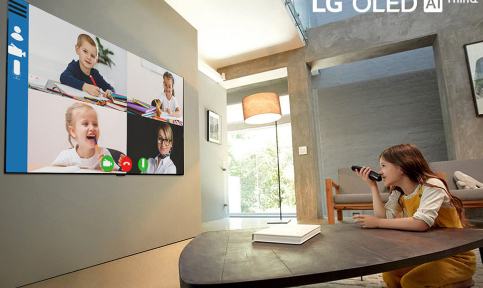 LG OLED televizorius - geriausias televizorius, skirtas dirbti arba mokytis namuose 