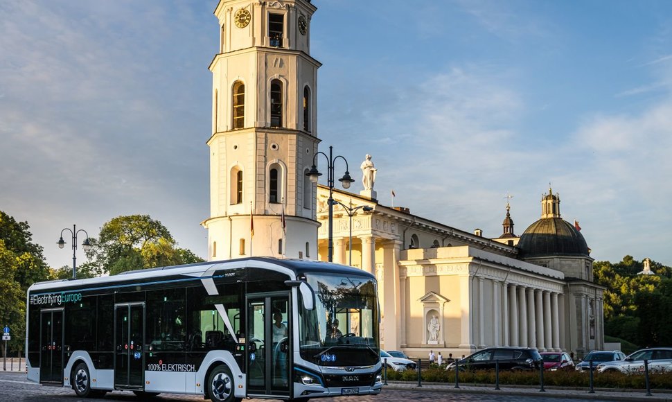 Elektrinis MAN Lion‘s City E 12 autobusas pristatytas ir Lietuvoje