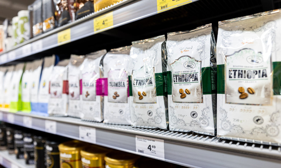 „Selection by Rimi“ kavos linija, kurios kavos pupelės atkeliauja iš Brazilijos, Kolumbijos, Etiopijos, Gvatemalos
