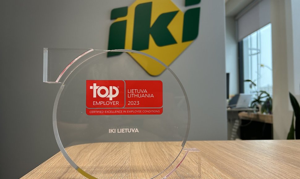 IKI Lietuva pelnytas TOP Employer Lietuva 2023 įvertinimas