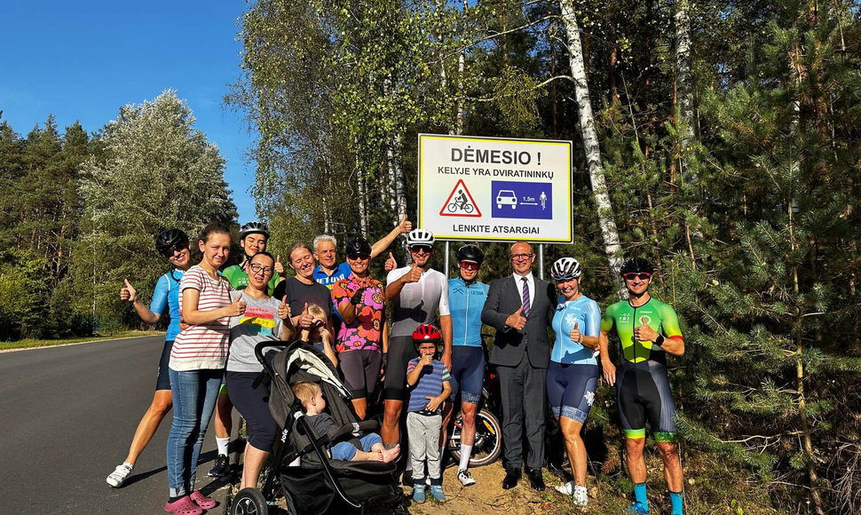 Nauji kelio ženklai saugos dviratininkus – pirmieji pastatyti Vilniuje ir Druskininkuose