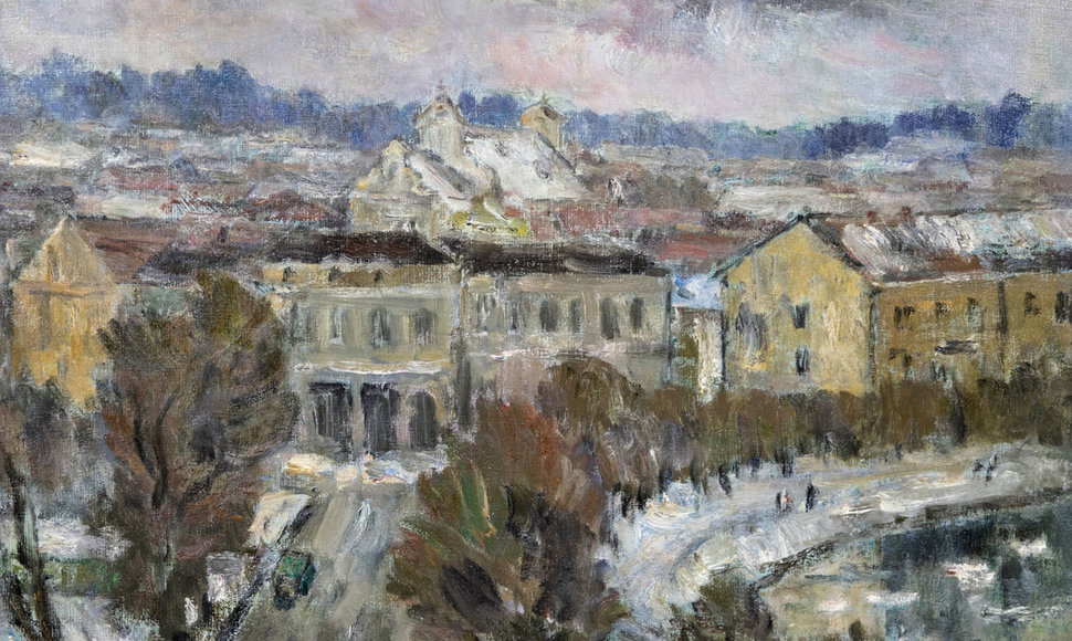 Algirdas Petrulis. Vilnius in the winter