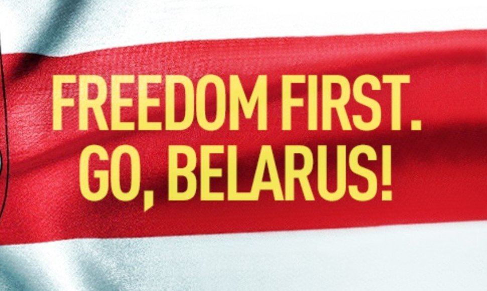 Freedom first. Go, Belarus!