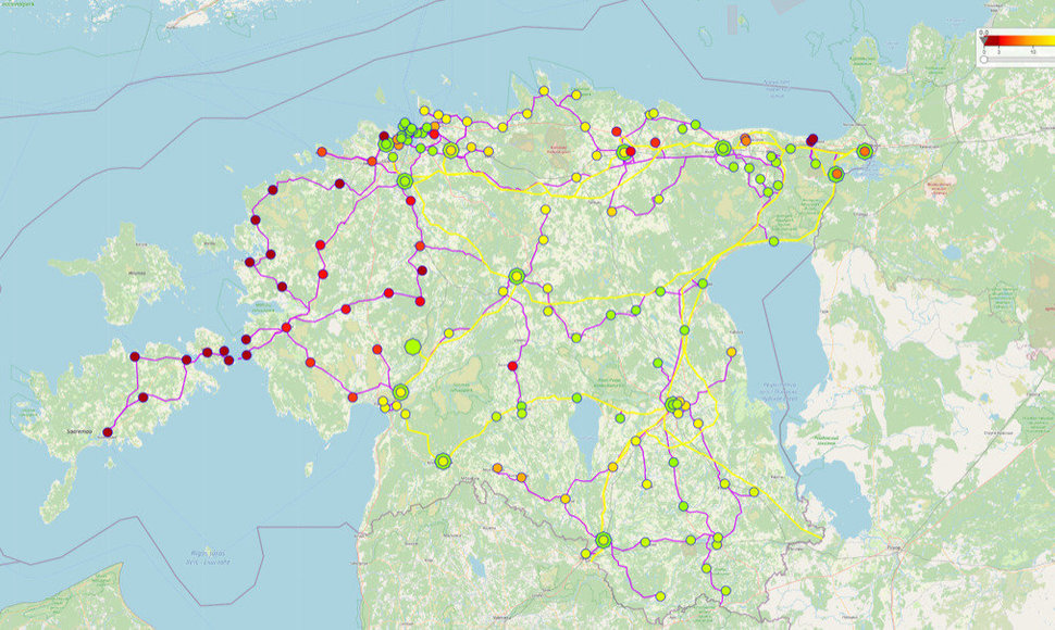 Elering e-gridmap tool