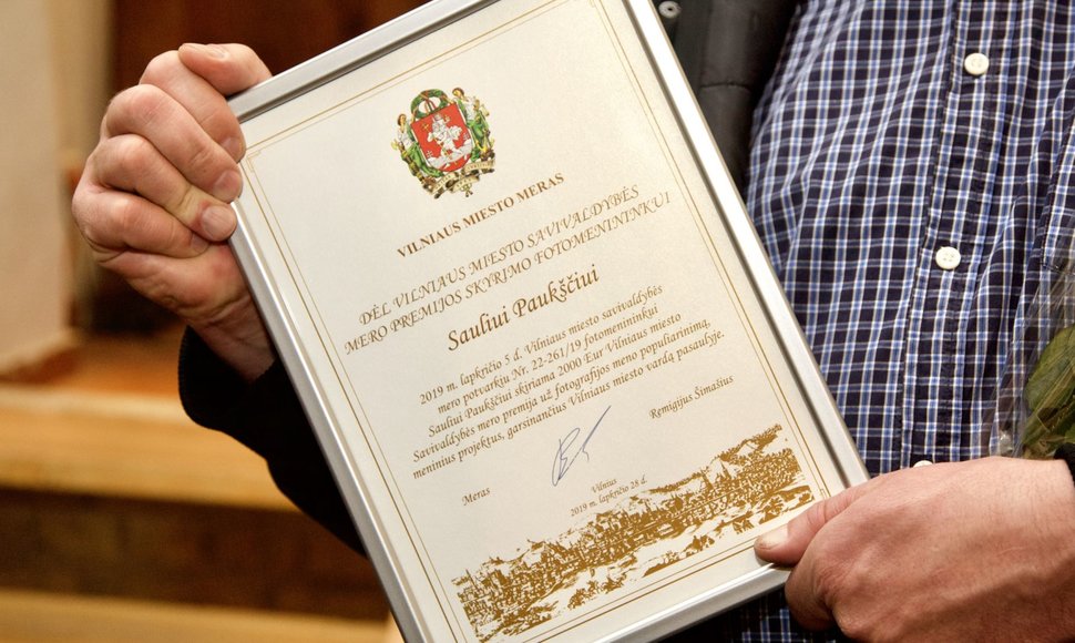 Sauliaus Žiūros nuotr./Už kūrybą Vilniui bus teikiamos premijos