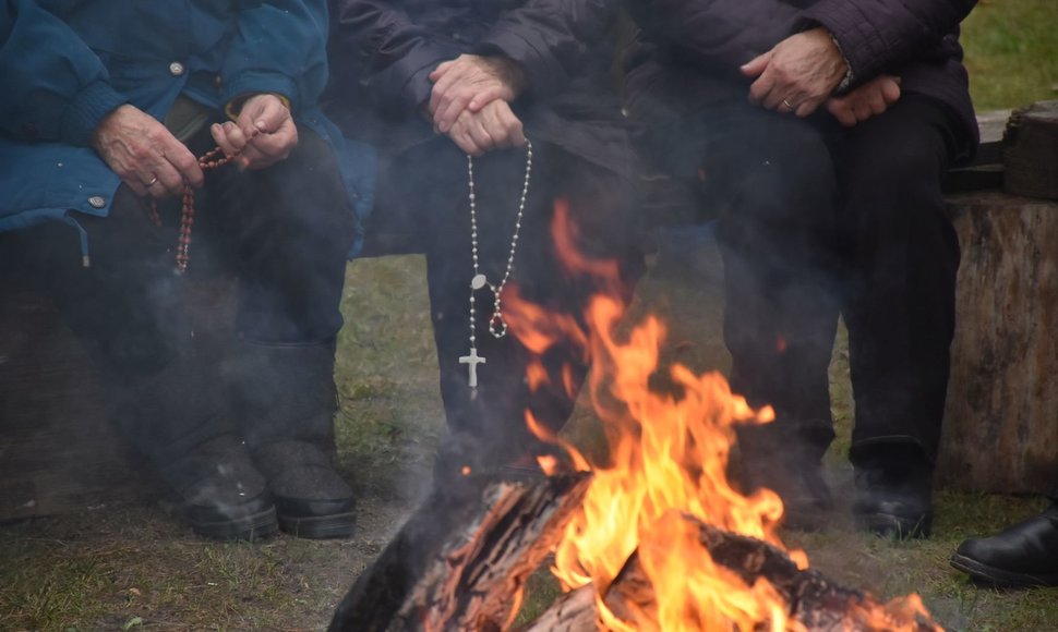 Vėlinių laužai Margionyse