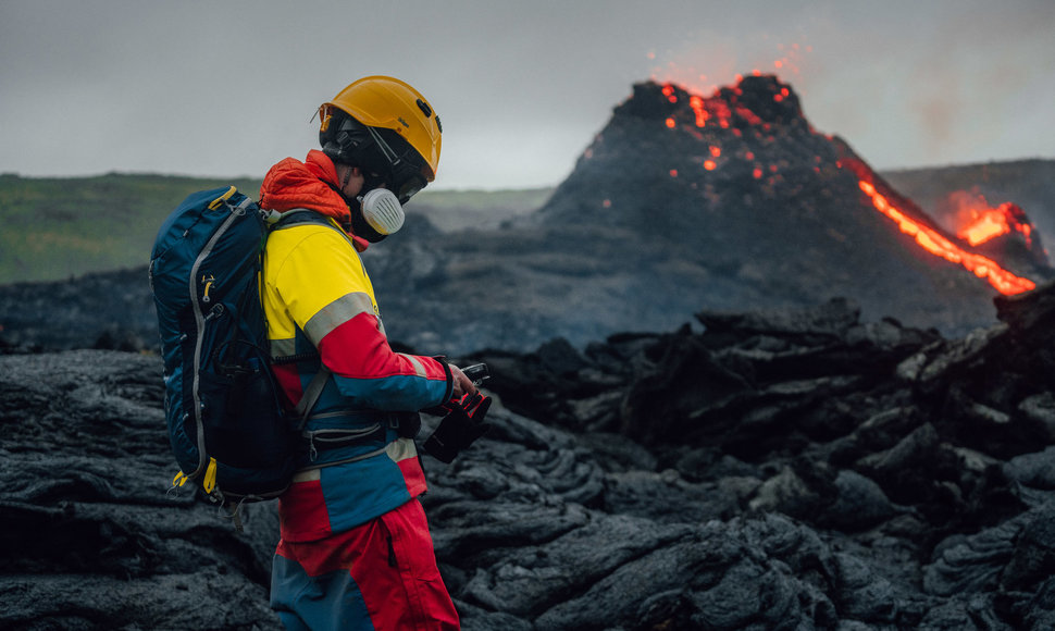 Islandijoje išsiveržęs ugnikalnis