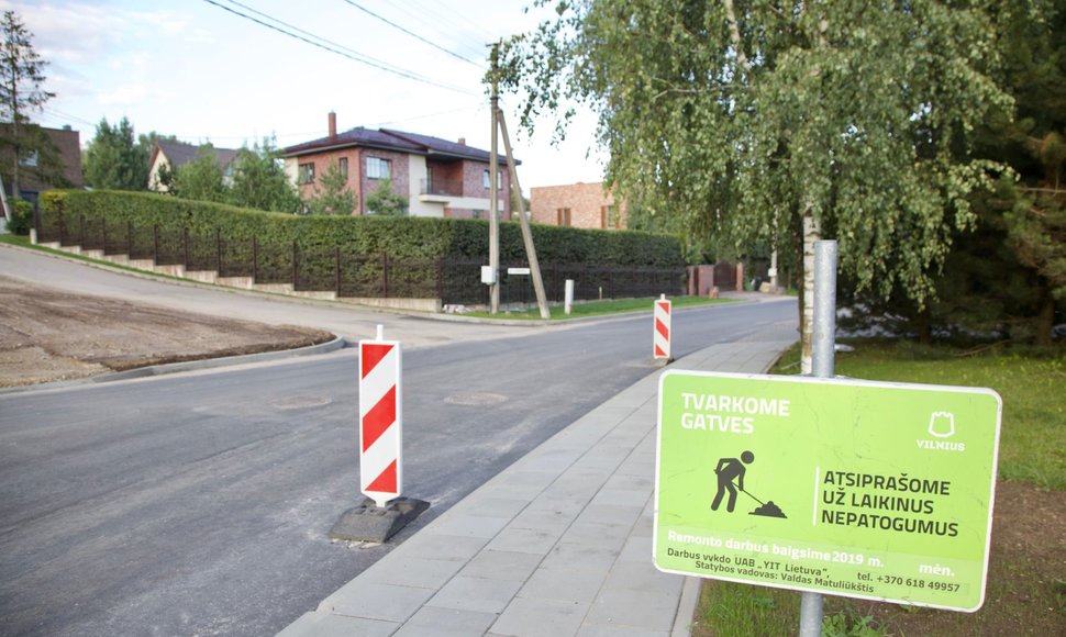 Atnaujinta sostinės Noragiškių gatvė