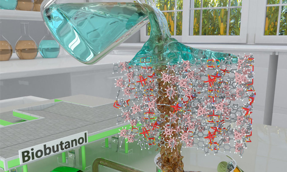 MOF technologija leistų sugerti biobutanolį ir žemos koncentracijos tirpalo