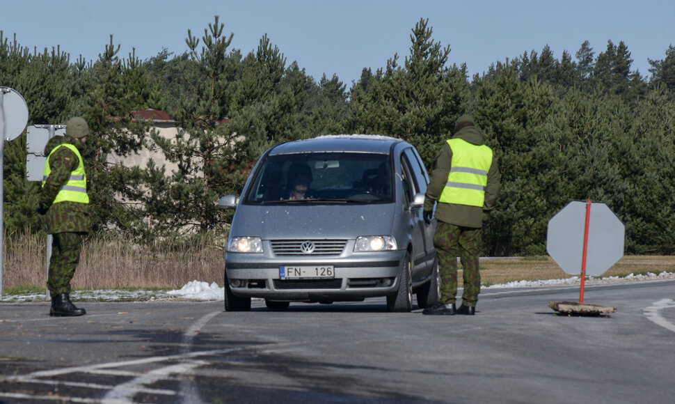 Pasienio postas kelyje Liepoja–Klaipėda