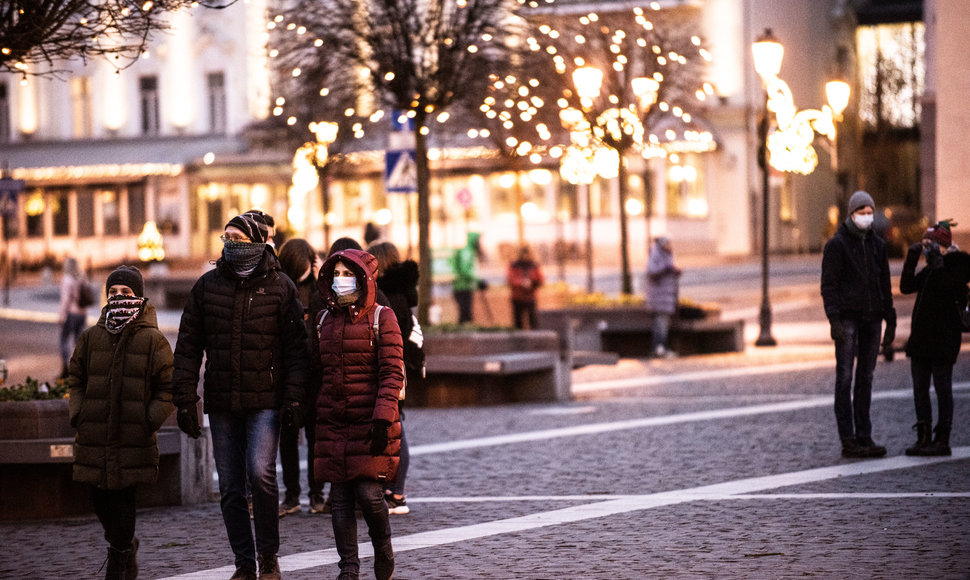 Kalėdų eglė sostinės Rotušės aikštėje