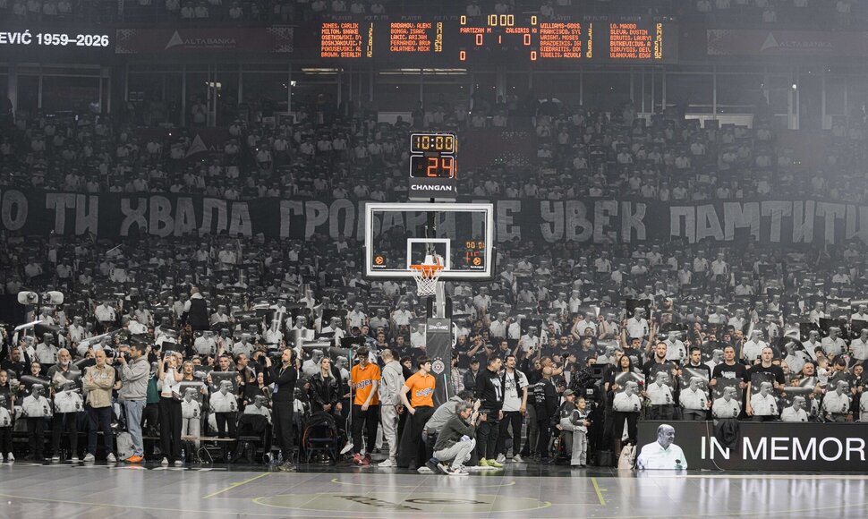 &bdquo;Žalgirio&ldquo; ir &bdquo;Partizan&ldquo; rungtynės Belgrade