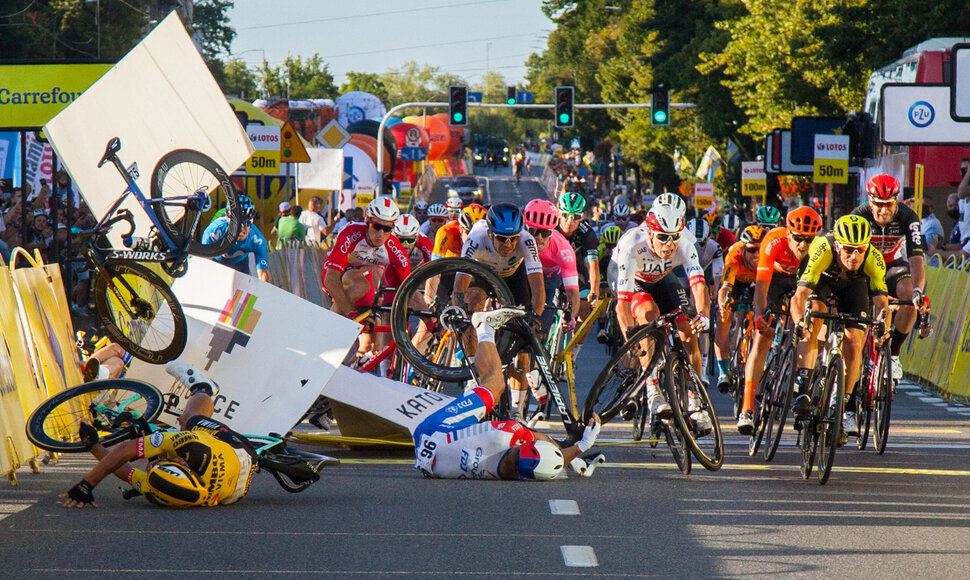 Kraupi avarija „Tour de Pologne“ lenktynėse