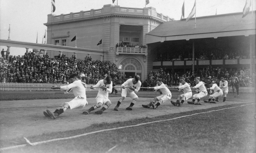 Virvės traukimas olimpinių žaidynių programoje paskutinį kartą buvo 1920 m.