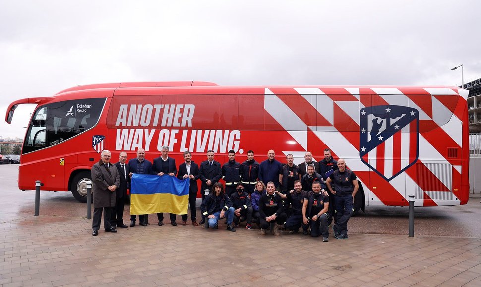 „Atletico“ klubas išsiuntė paramą ukrainiečiams