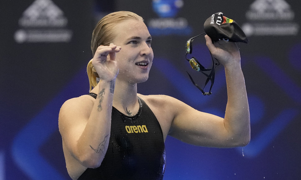 Rūta Meilutytė iškovojo pasaulio čempionato auksą ir pagerino planetos rekordą