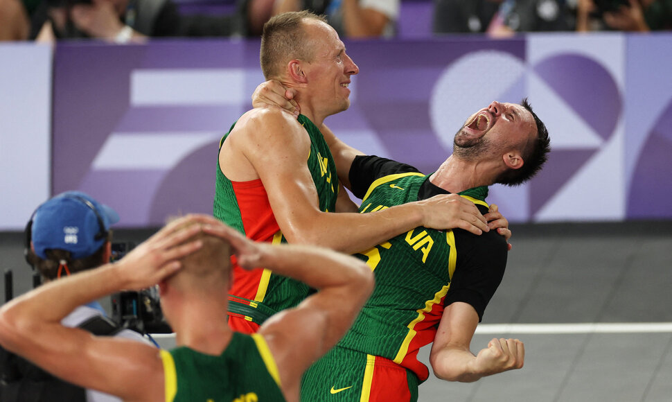 Pergalės akimirkos: Lietuvos 3x3 krep&scaron;ininkai i&scaron;kovojo olimpinę bronzą