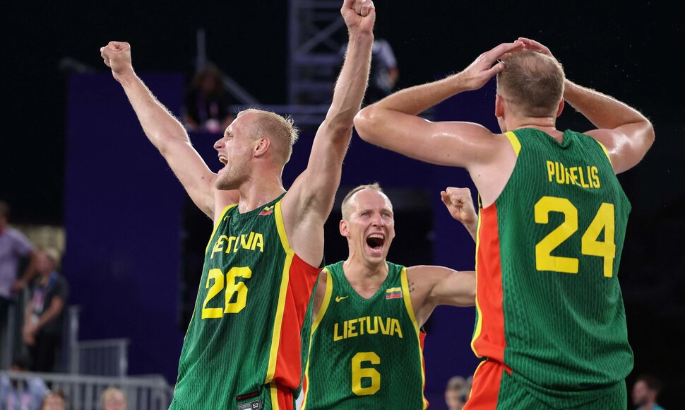 Pergalės akimirkos: Lietuvos 3x3 krep&scaron;ininkai i&scaron;kovojo olimpinę bronzą