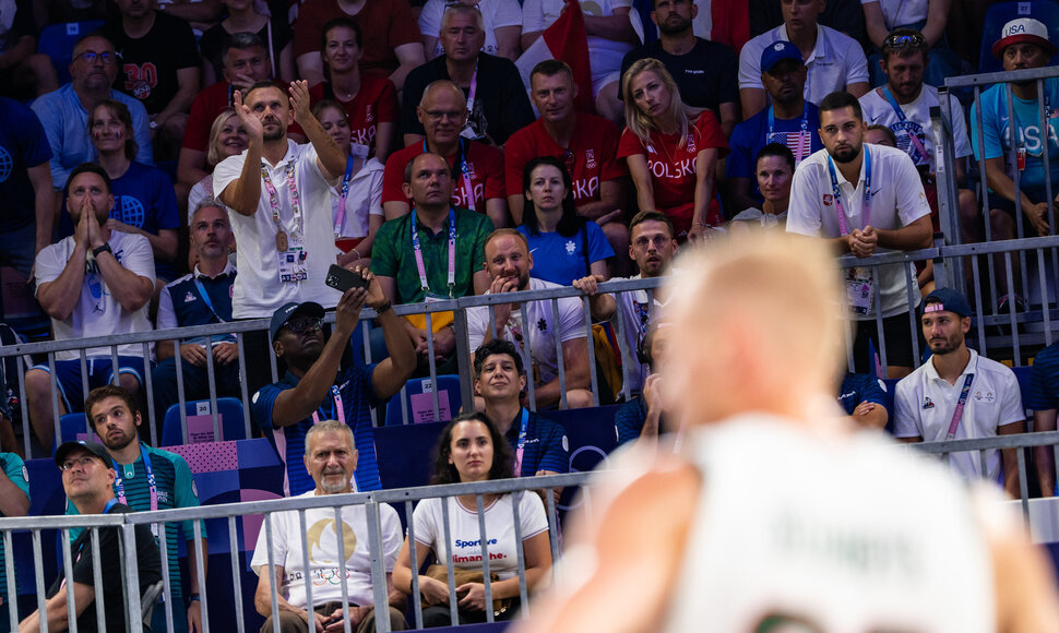 Paryžiaus olimpinių žaidynių 3x3 krep&scaron;inio rungtynės: Lietuva &ndash; Prancūzija
