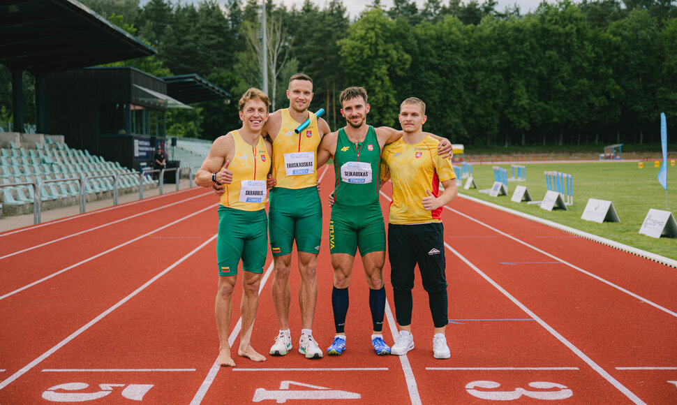 I&scaron; kairės: Kostas Skrabulis, Gediminas Truskauskas, Kristupas Seikauskas, Adas Dambrauskas