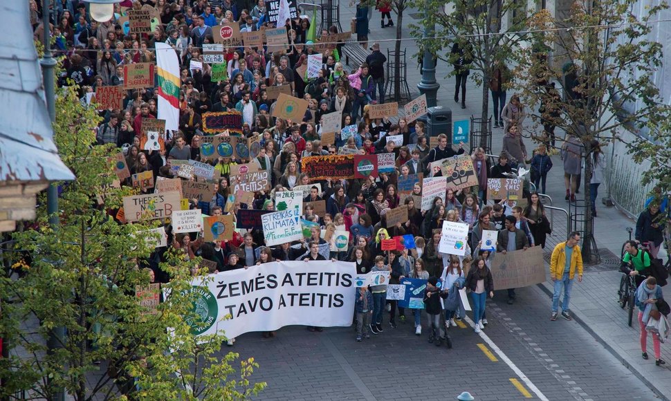 „Fridays For Future“ eitynės Vilniuje