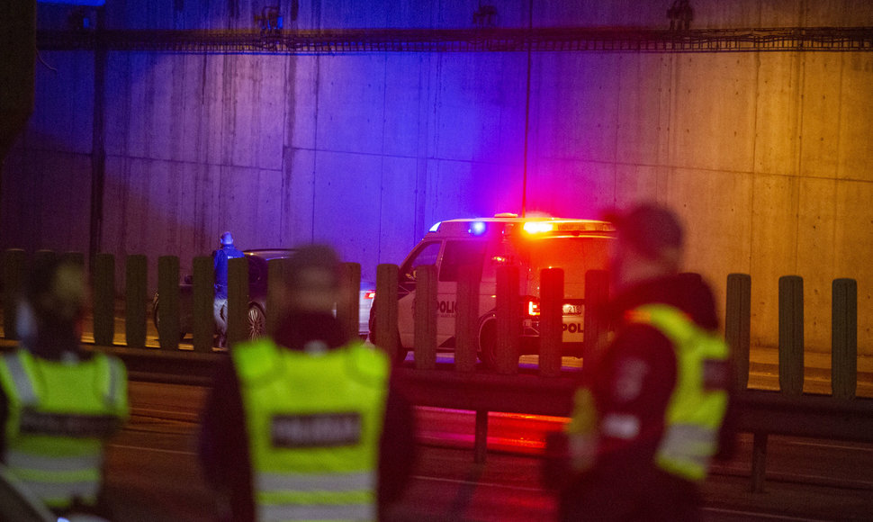 Akimirka iš vykusio policijos reido