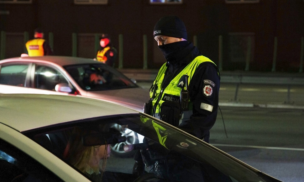 Akimirka iš vykusio policijos reido