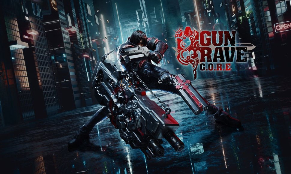 Kadras iš „Gungrave G.O.R.E.“. „Steam“ nuotrauka.