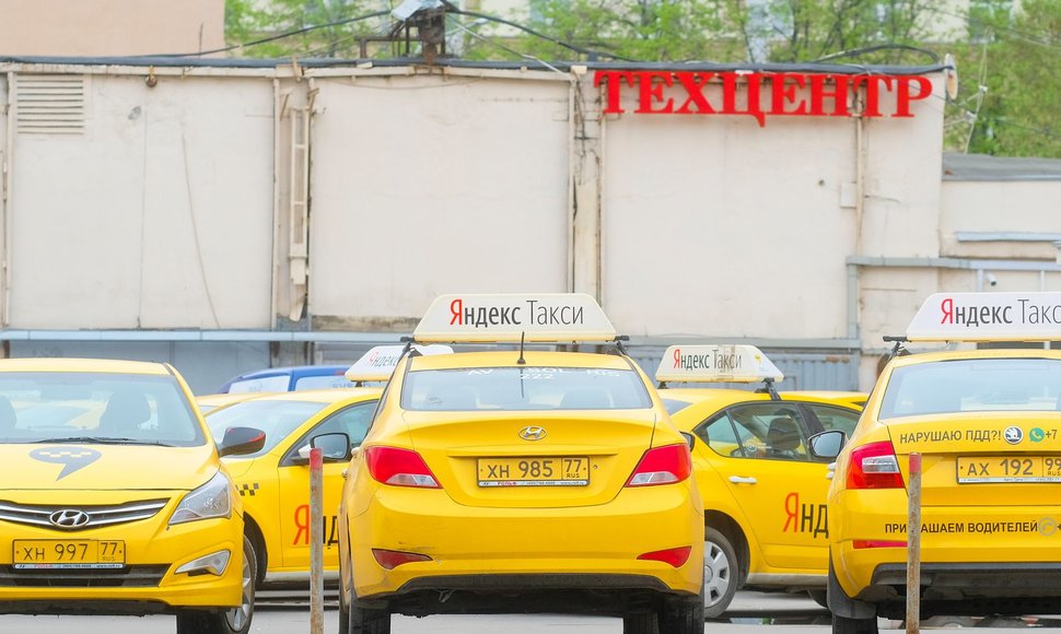 „Yandex Taxi“ automobiliai. 123rf.com nuotrauka.